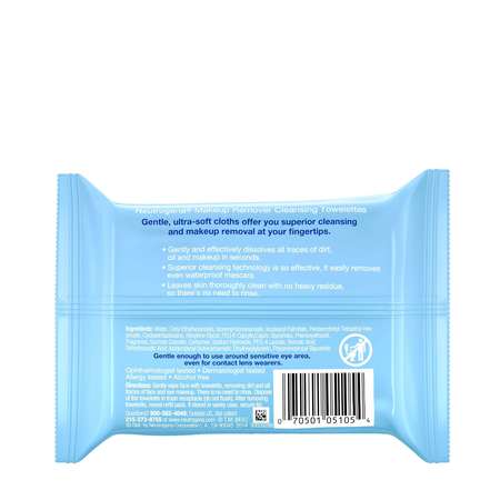Neutrogena Neutrogena Makeup Remover Cleansing Towelettes 25 Towelettes, PK24 6832176
